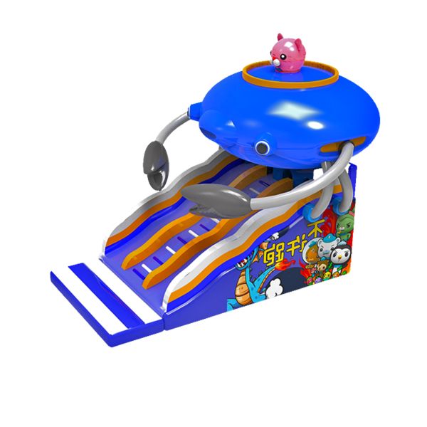 Children Fun Park Inflatable Spaceship Slide For Rentals