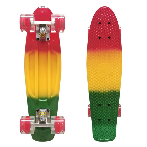 22inch Cute Penny Skateboards 3 Colors Rainbow Deck For Girls Beginners