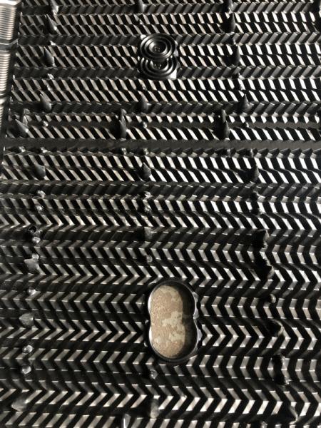 1150mm Width 2440mm Length Cooling Tower Infill Black PVC Fills