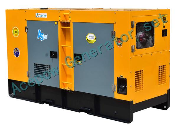 43KVA 34KW Canopy Diesel Generator , Electric Start Silent Generator