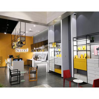 a exposição grossa da cafetaria do MDF de 15mm galvaniza o folheado da madeira da cor