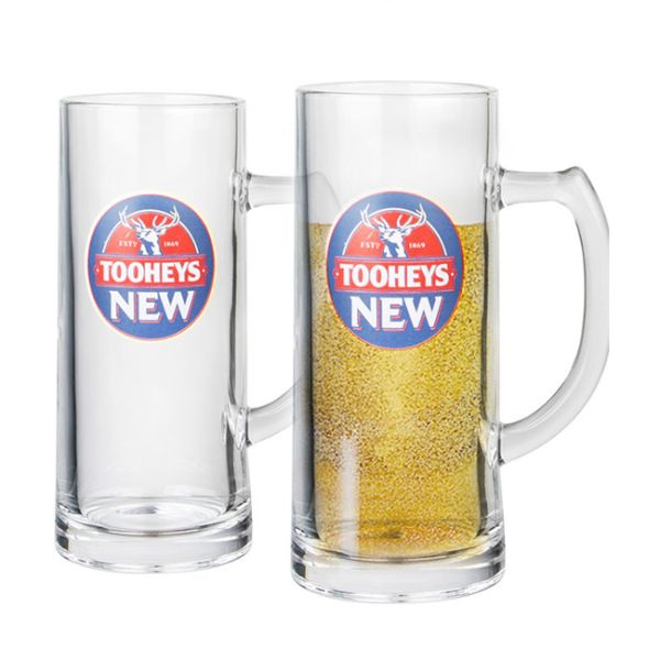 Подгонянное слишком большое стекло фестиваля, стекло пива немецкой пшеницы с ручкой