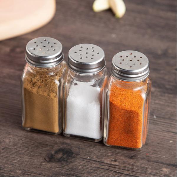 Frascos de empacotamento da garrafa do condimento do vidro do alimento do ODM 4*4*9cm do OEM