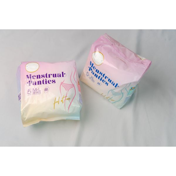Odor resistant Fabric Full Coverage With High rise Fit Overnight Period Panties Breathable Leak Proof Menstrual Underwear for Night