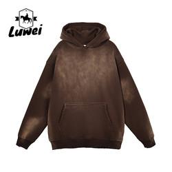Cotton Street Men Hoodie No String Pullover Oversized Thick Clothing