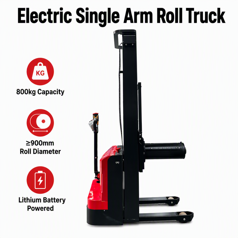Electric Roll Material Lifting & Handling Truck for Battery Electrode Roll Transportation