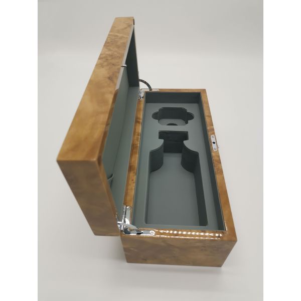 Wooden Bottle Presentation Box Multi Functional With Glossy Lacquer