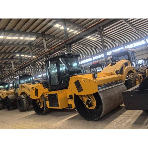 Shanbo 10T Full Hydraulic Double Steel Wheel Vibratory Roller 12 14 Ton Double Drum Roller