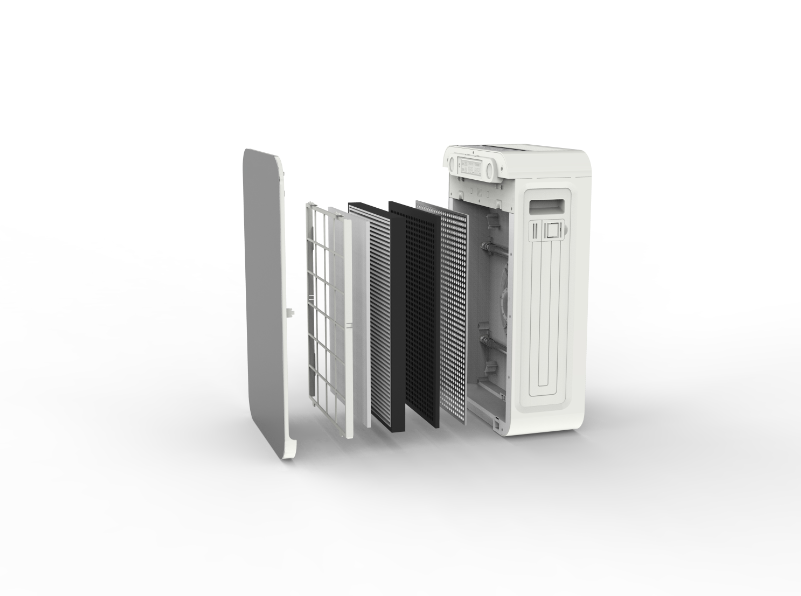 EPI500 5 очиститель воздуха космоса DB очистителя H12 HEPA 69 воздуха Healthlead фильтрации слоя большой