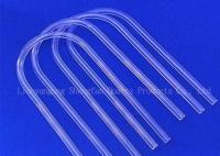 U transparente Bent Silica Quartz Glass Tube para o teste de aço da temperatura da água