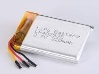Lithium Polymer Battery 3.7V 300MAH with Open Voltage 3.7-3.75V