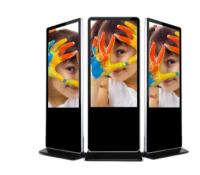 assoalho 55inch que está o quiosque interativo interno móvel do LCD