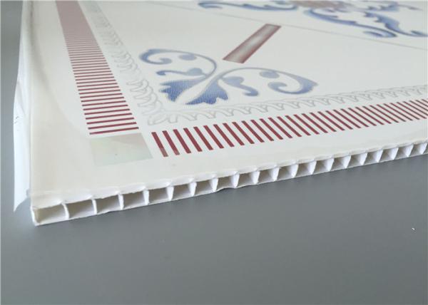 High Intensity White PVC Ceiling Tiles For Bathrooms Various Colors / Patterns