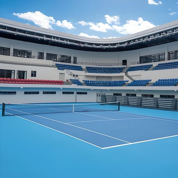 Cushioned Acrylic Tennis Court Surface Elastic Basketball Court Surface UV