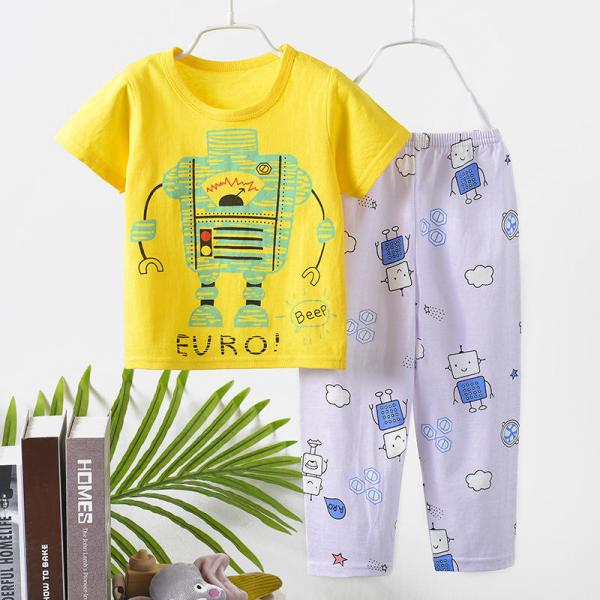 Children'S Outfit Sets Cotton Children Boutique Printing Sets Kids Pure Cotton Suit