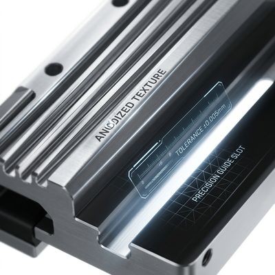 Precision CNC Machined Automation Guide Blocks T Slot Design Custom OEM Service