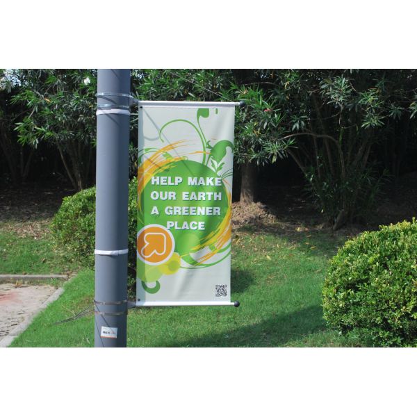 Durable Promotional Feather Flags , Street Hanging Advertising Feather Flags