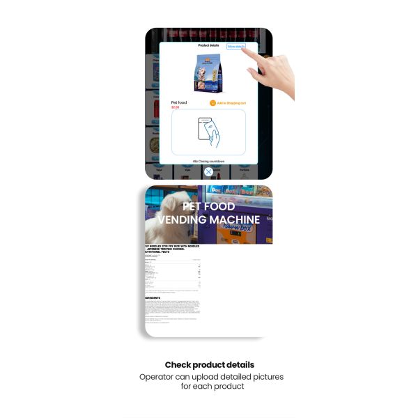 Smart Pet Medicine & Supplies Vending Machine with Side Lockers for Pet Stores & Veterinary Clinics