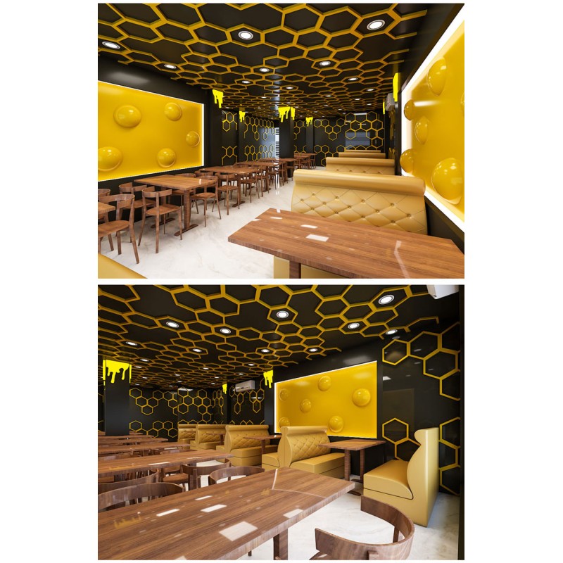 Modern Restaurant Design Ideas Light Luxury Cafe Seating Booth Banquette Fast Food Restaurant Furniture Booth Sofa Sets