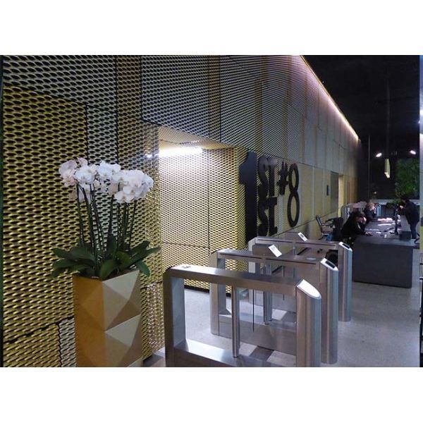 Алюминиевый алмаз толщина 0,8 мм расширенный металлический дизайн внутренней декорации стен