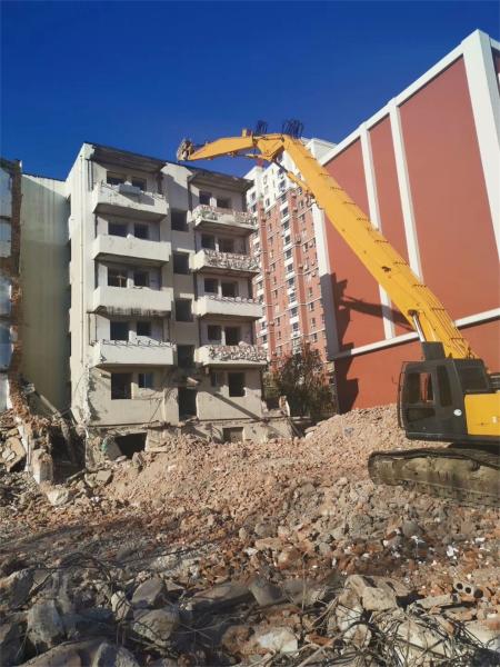 Demolição alta do alcance de Q355B Q690D, crescimento longo do braço do alcance de 28m para máquinas escavadoras