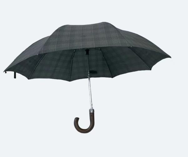Um guarda-chuva compacto de metal de 20,5 polegadas 8 costelas 2 dobráveis com mini guarda-chuva auto-aberta
