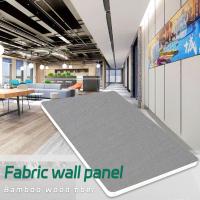 8 millimètres de fibre en bois de tissu en bambou de luxe moderne de placage ont donné à des murs une consistance rugueuse de panneau de PVC