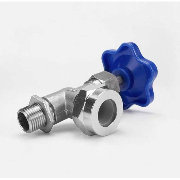 Factory Supply SS304 Threaded Liquid Level Gauge Cock Valve Y Type Manual Valve for Boiler Water Tank