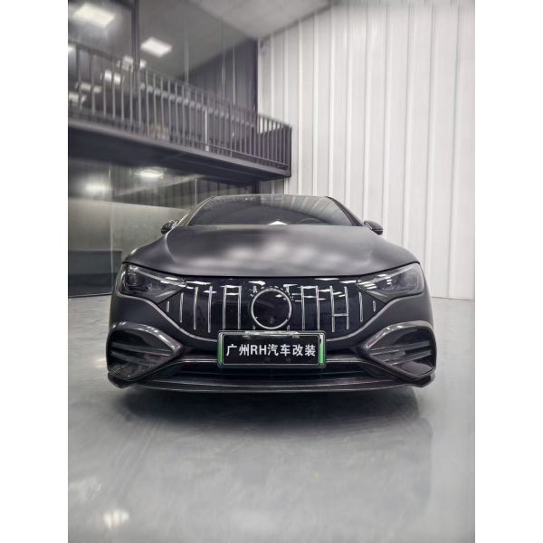 For Mercedes EQE Carbon Fiber Body Kit EQE Upgrade BS Style Carbon Fiber Front Lip Diffuser Spoiler Body Kit