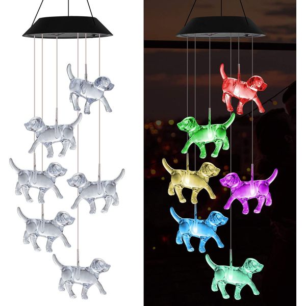 Led Indoor Hummingbird Home Decor Solar Wind Chimes Light with Customizable Options