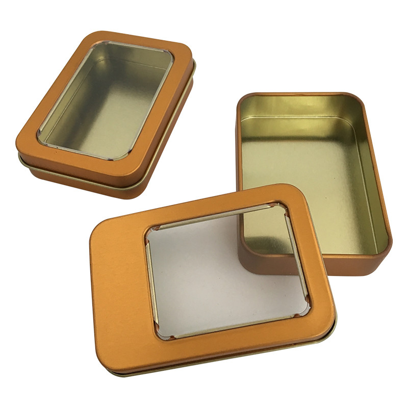 Customized Print Fashion Metal Tin Box Rectangle Shape for DVD CD Packaging