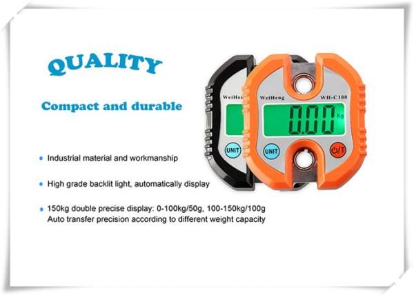 Portable Industrial Crane Scale Black / Orange For Multifunctional Use