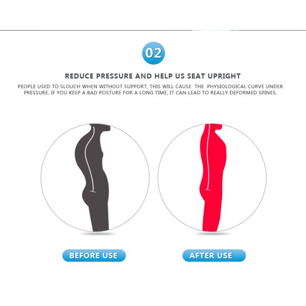 Factory direct sale ergonomic belt waist trainer cushion lumbar corset posture shape corrector back and shoulders support