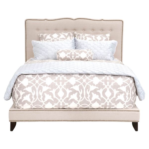 tufted hotel high back designer french style antique king upholstered linen velvet fabric wooden bed beds headboard