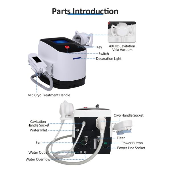 800W CE Cool Sculpting Machine For Non Invasive Skin Tightening
