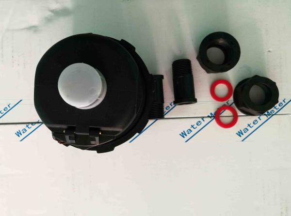 Brass DN15 Rotary Piston Water Meter Multi Jet Plastic Housing Sanitary