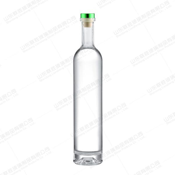 Healthy Lead Free Glass Bottles Bespoke 500ml 700ml 750ml For Brandy Vodka Rum