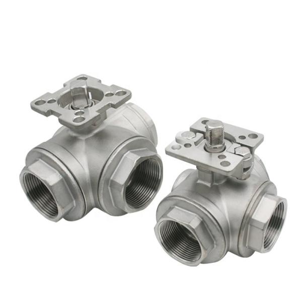 Industrial Three-way High Platform Water Valve with Stainless Steel Female Float Ball