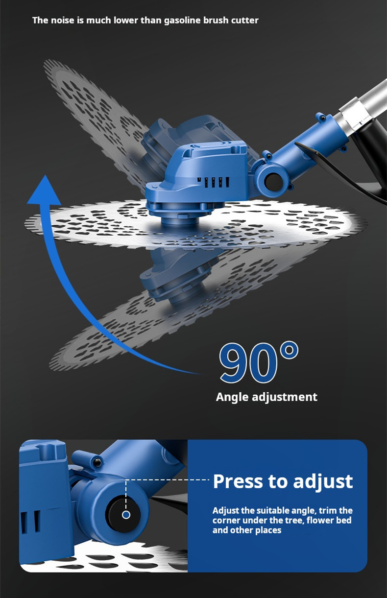 Электрическая косатка без щетки 1380 Вт низкошумная электрическая газонокосилка