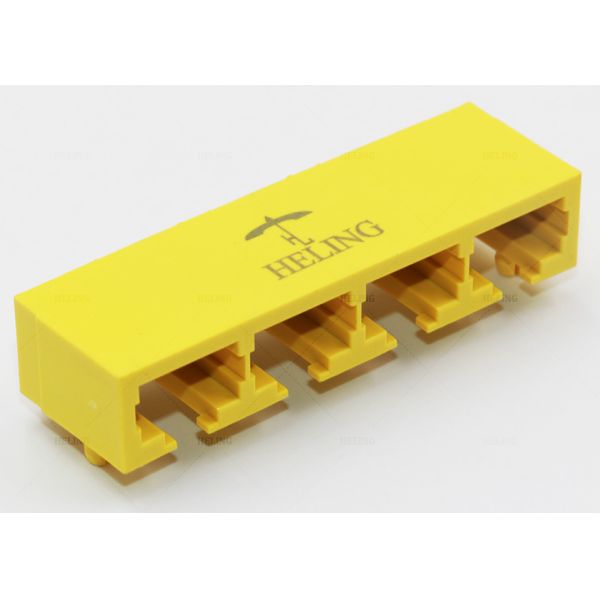 1 x 4 Ports Harmonica Ganged Lan Connector Rj45 For Network Hub / Switches