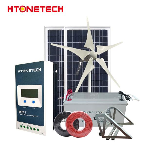 550W PV Solar Power Systems Roof Mounting Wind Turbine System
