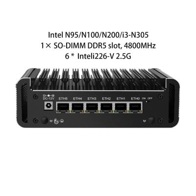 Zynshield Firewall Intel N100 Ubuntu Linux Ros 6*2.5g Rj45 Ethernet Ports