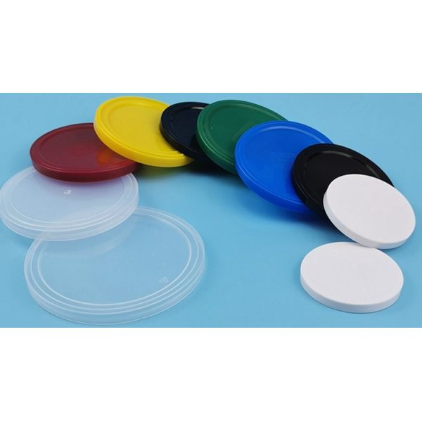 52mm Diameter 202# PE Plastic Lids Regular Mouth Tin Can Cover