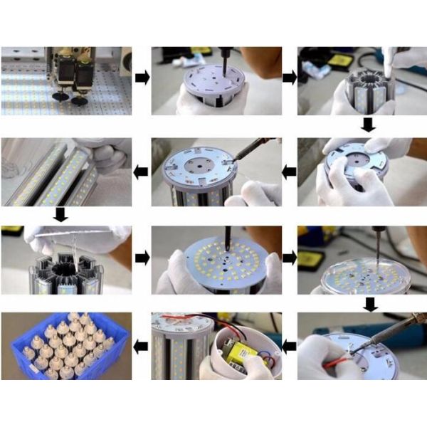 100W IP65 LED Corn Light Waterproof E40 SMD 5730 10000LM 6500K Aluminum