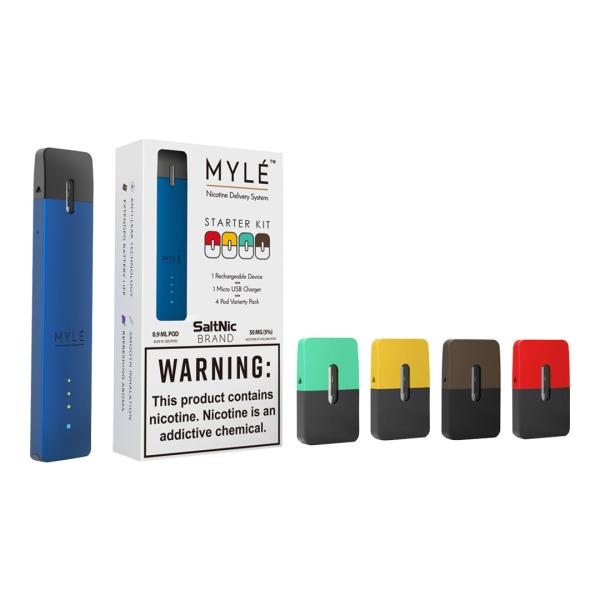 High quality Factory oem 0.9 ML Empty Ceramic Cotton Coil Myle pods for Myle Vape device  Myle Pods For Myle device
