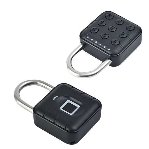 Cadenas Empreinte Waterproof Smart Fingerprint Padlock Anti-theft Gym Door Lock Cloud Data Electronic Combination Wood IP Tuya