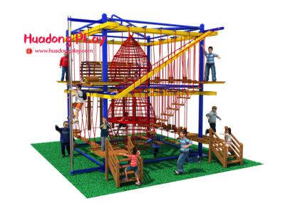 Customized Kids Indoor Playground Safety Rope Course Adventure 1180*970*560cm