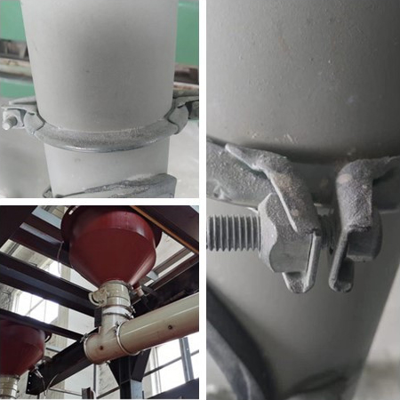 Сверхмощная 150mm гальванизированная струбцина трубы для погрузо-разгрузочной работы