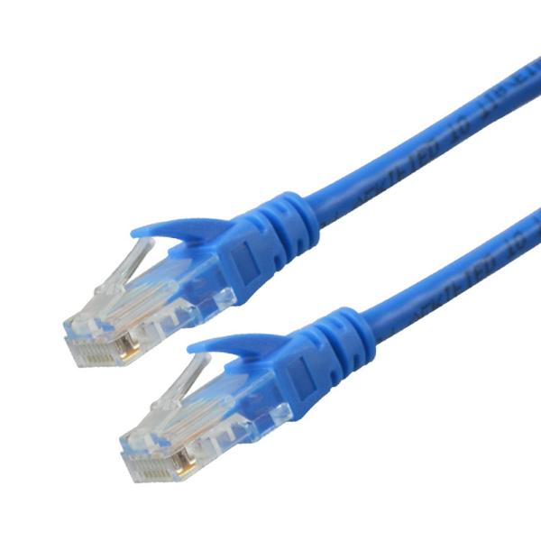 10pack Short CAT6 Patch Cords Blue 3ft with 8 Conductors  Customized