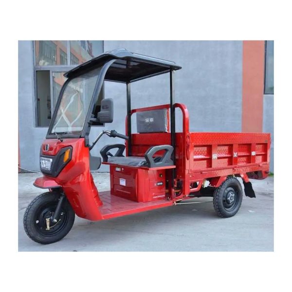 Electric Driving Type India Adult Tricycle with Front and Rear Drum Brake System